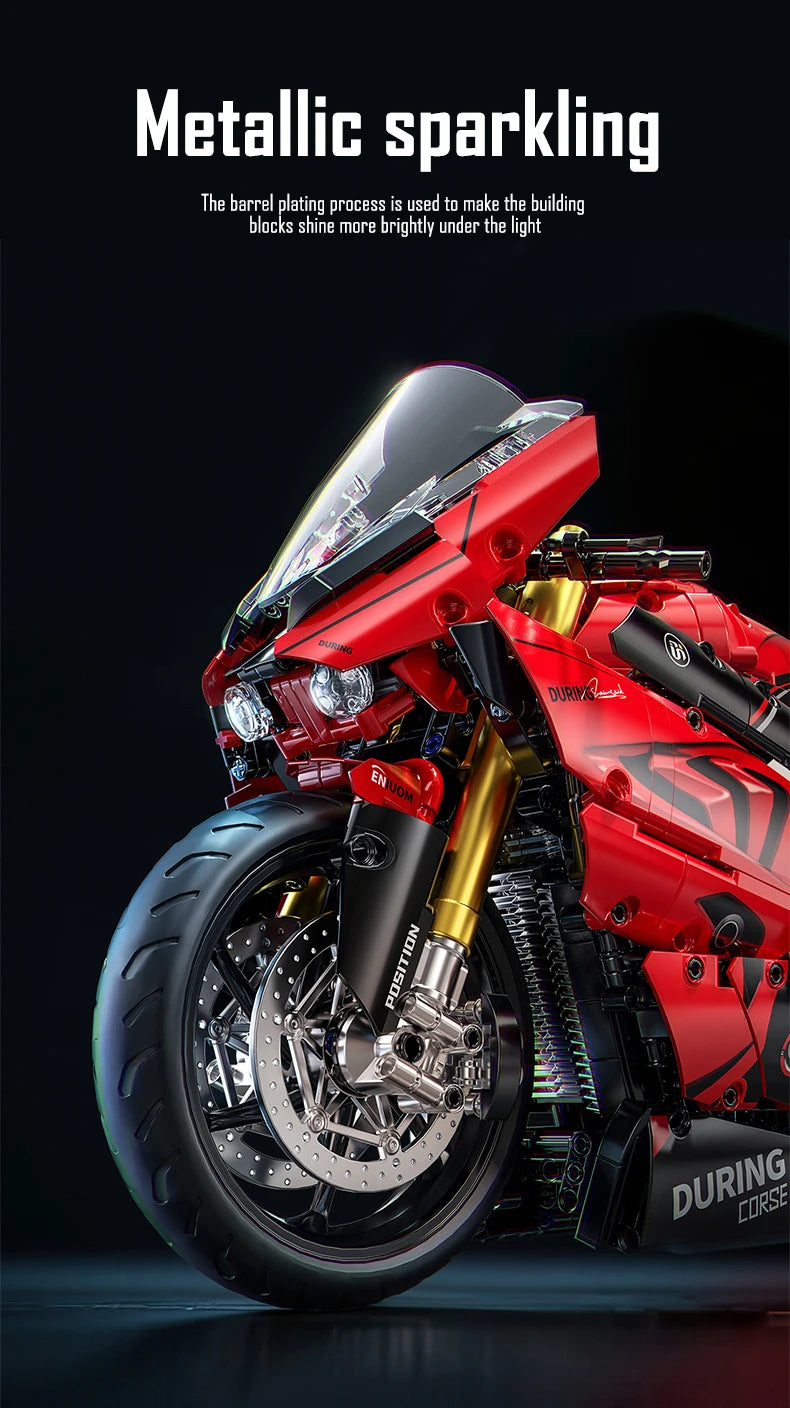 ToylinX 1:5 Motorcycle Building Set, 2024 Pieces
