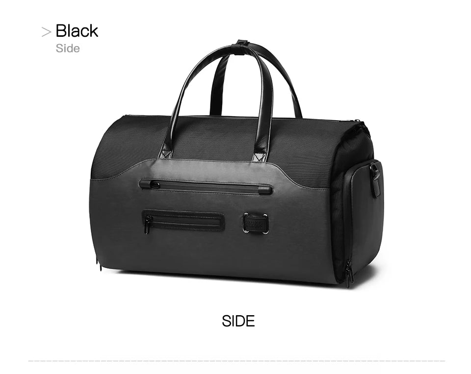 OZUKO Garment bag Multifunction Men Suit Storage Large Capacity Luggage Handbag Male Waterproof Travel Duffel Bag Shoes Pocket