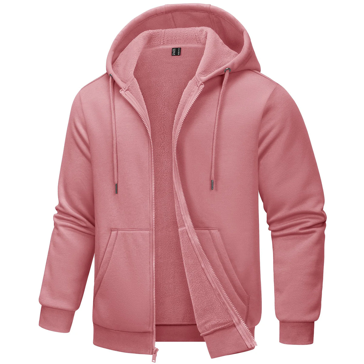 TACVASEN Men's Fleece-Lined Zip-Up Hoodie