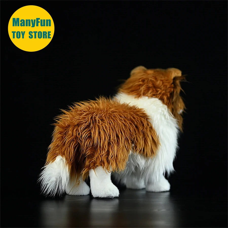 Border Collie High Fidelity Anime Cute Plushie Sheep Dog Plush Toys Lifelike Animals Simulation Stuffed Doll Kawai Toy Gifts