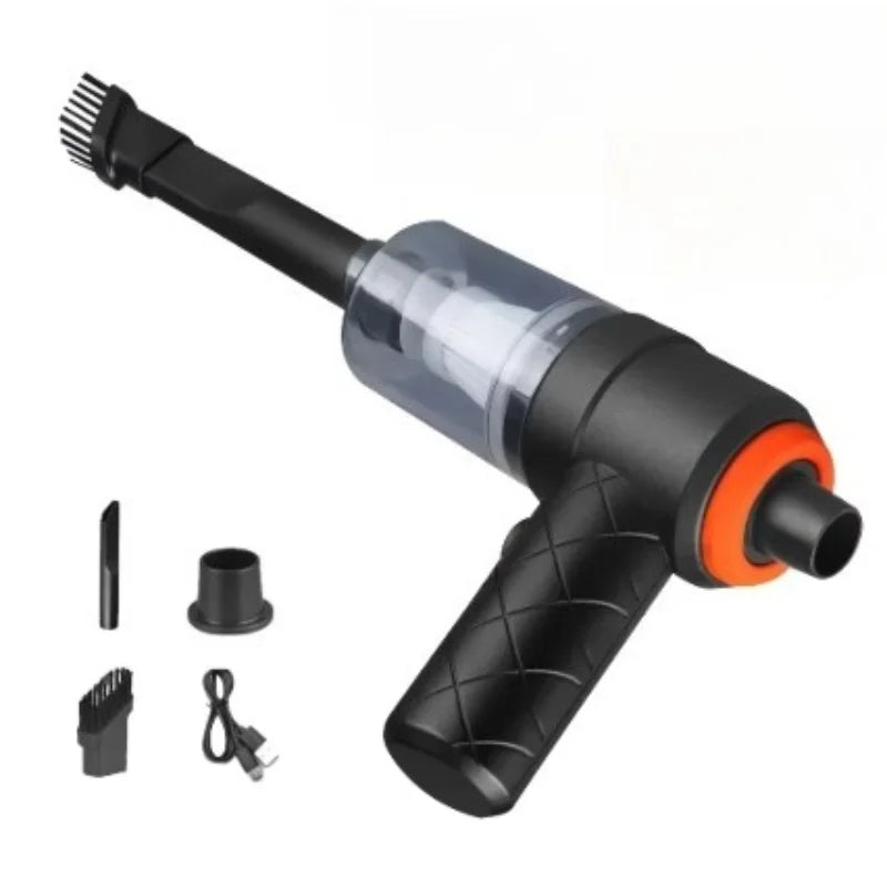 Cordless Handheld Vacuum – Blow & Suction, USB Rechargeable