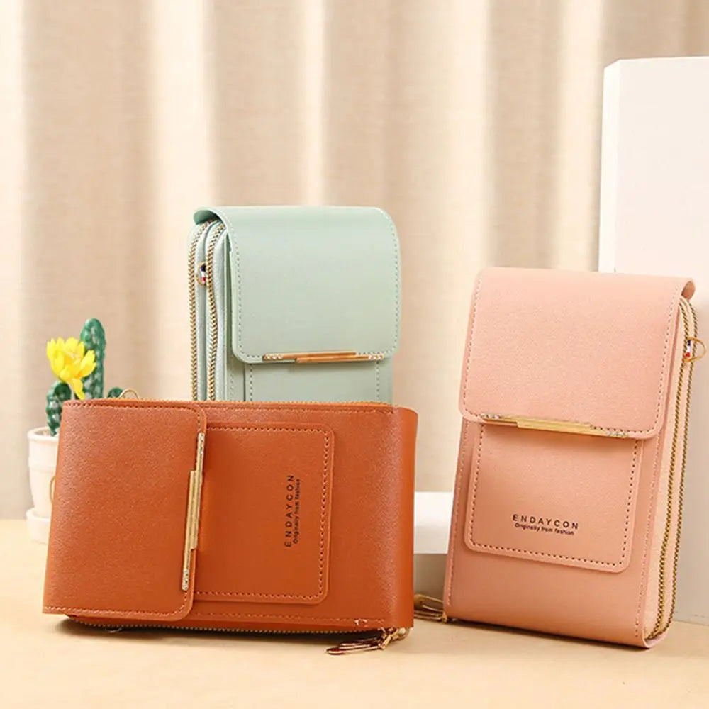 Smartphone Women RFID Handbag Crossbody Bags Touch Screen Phone Bag RFID Anti Theft Purse