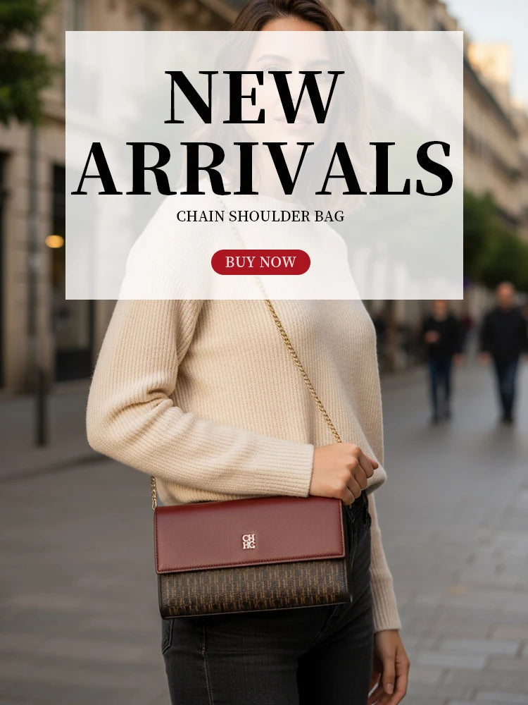 Luxury Letter Color Block Crossbody Chain Bag