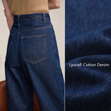 AMII Women's Barrel Jeans – Retro Straight Denim Trousers
