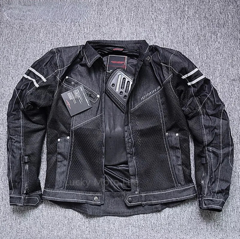 High-Performance Breathable Denim Racing Jacket
