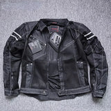 High-Performance Breathable Denim Racing Jacket