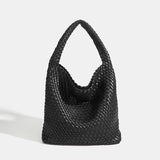 Shoulder bag Woven Bag for Women Europe and the United States popular PU leather soft fabric women underarm bag