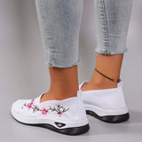 Women's Breathable Mesh Flat Sneakers — Lightweight Slip-On Casual Shoes