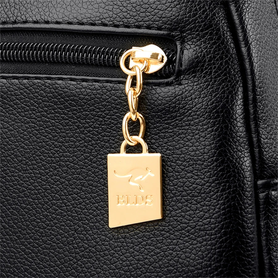 Luxury Vintage Leather Backpack