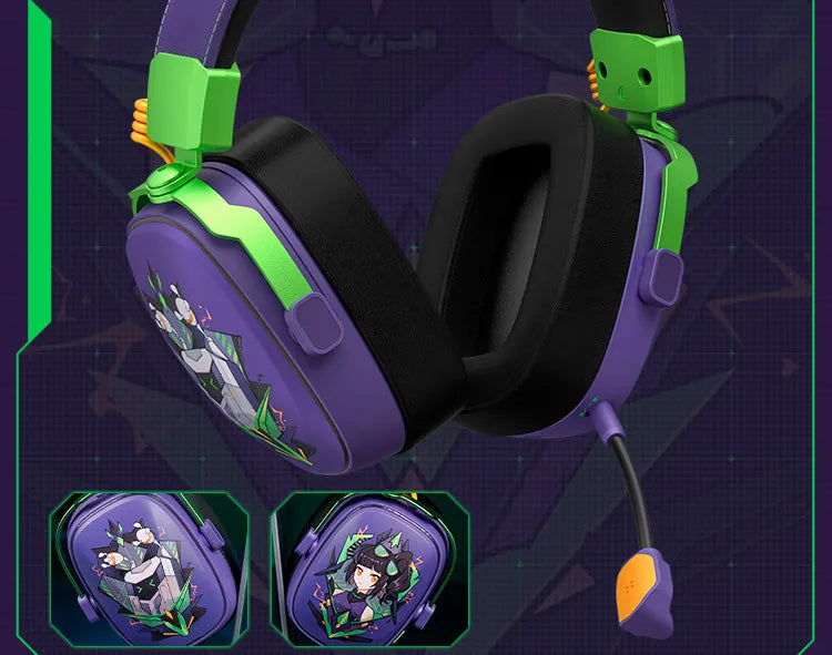 VALKYRIE VK S1 Gaming Headset Wireless Triple-Mode Detachable Microphone 15ms Ultra-Low Latency Esports Chip Gamer Headphones
