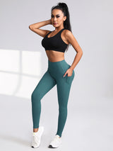 Women's High-Waist Stretch Leggings with Pockets