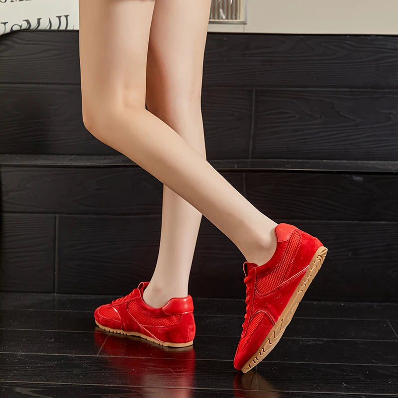 AIYUQI Women's Mesh Flat Sneakers – Elegant Summer Style