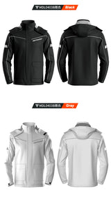 Men's Waterproof Motorcycle Rain Suit – Reflective Split Jacket & Pants