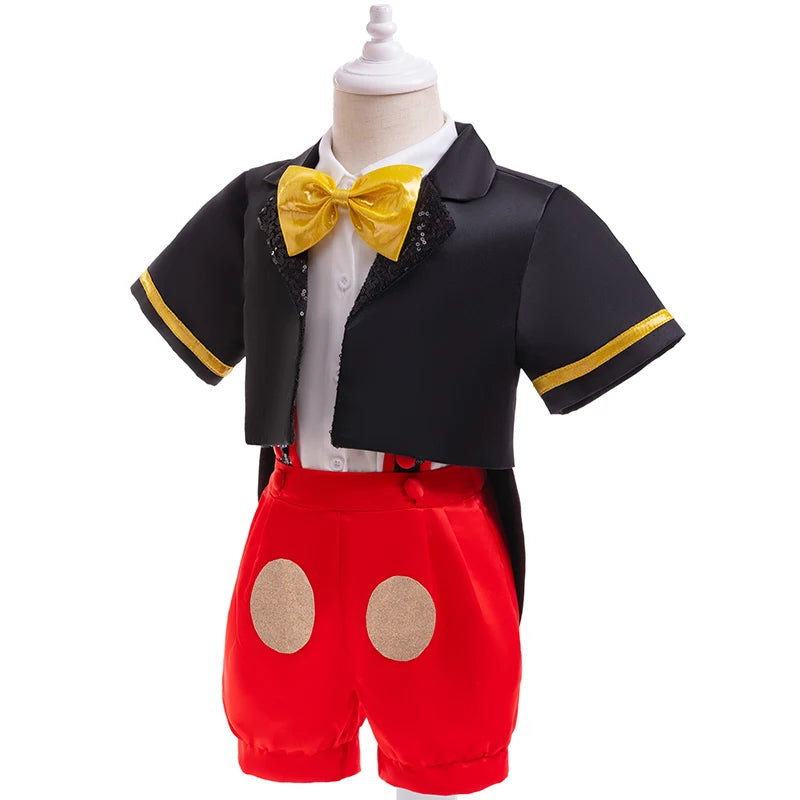 Mickey-Inspired Baby Cosplay 3-Piece Set
