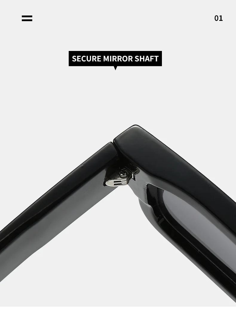 Retro Square Sunglasses – UV400 Luxury Shades