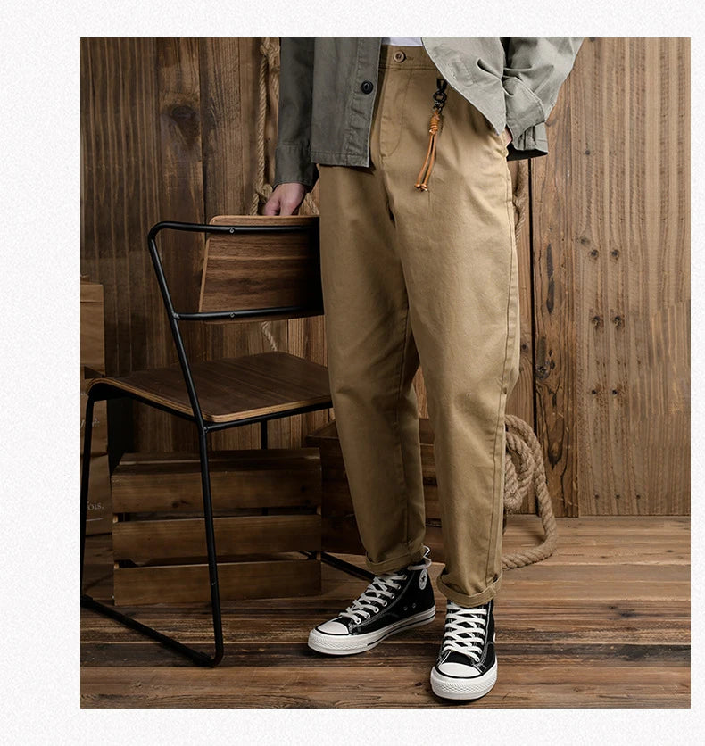Men's Vintage Wide-Leg Cargo Trousers | LFFMHMT