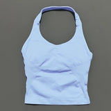 Impact Seamless Halter Longline Gym Top with Built-in Bra