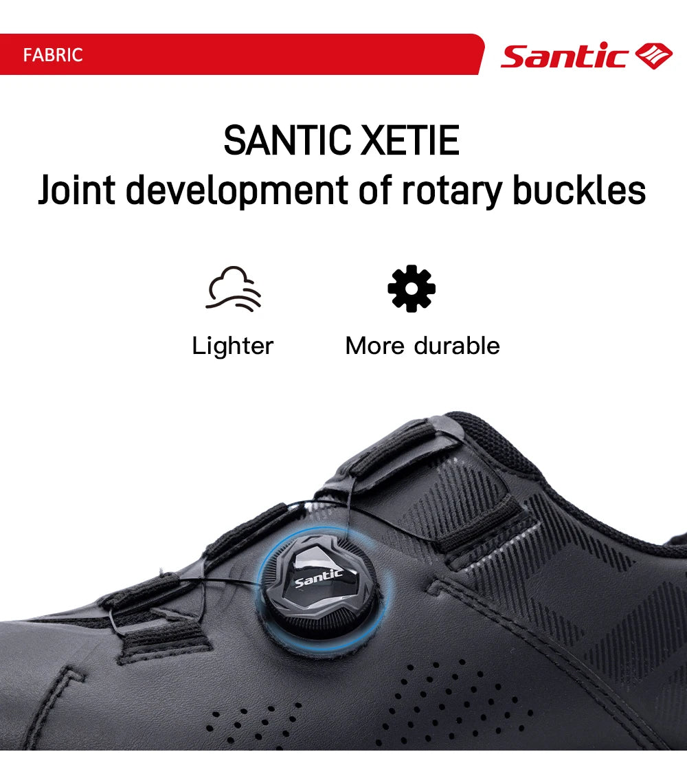 Santic Cycling Non-lock Flat Shoes Men Outdoor Sports MTB Bike Shoes Women Adjustable Casual Road Sneakers Comfortable Asia Size