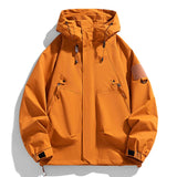 Men's Hooded Windbreaker Zip Jacket – Cargo Style