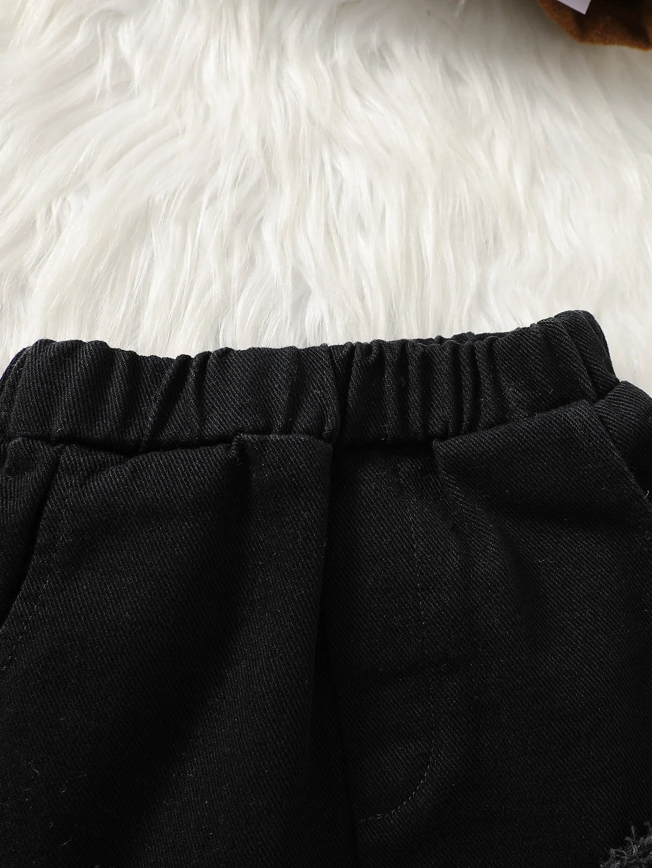 Baby Boy Autumn Striped Hoodie & Ripped Jeans 2-Piece Casual Set