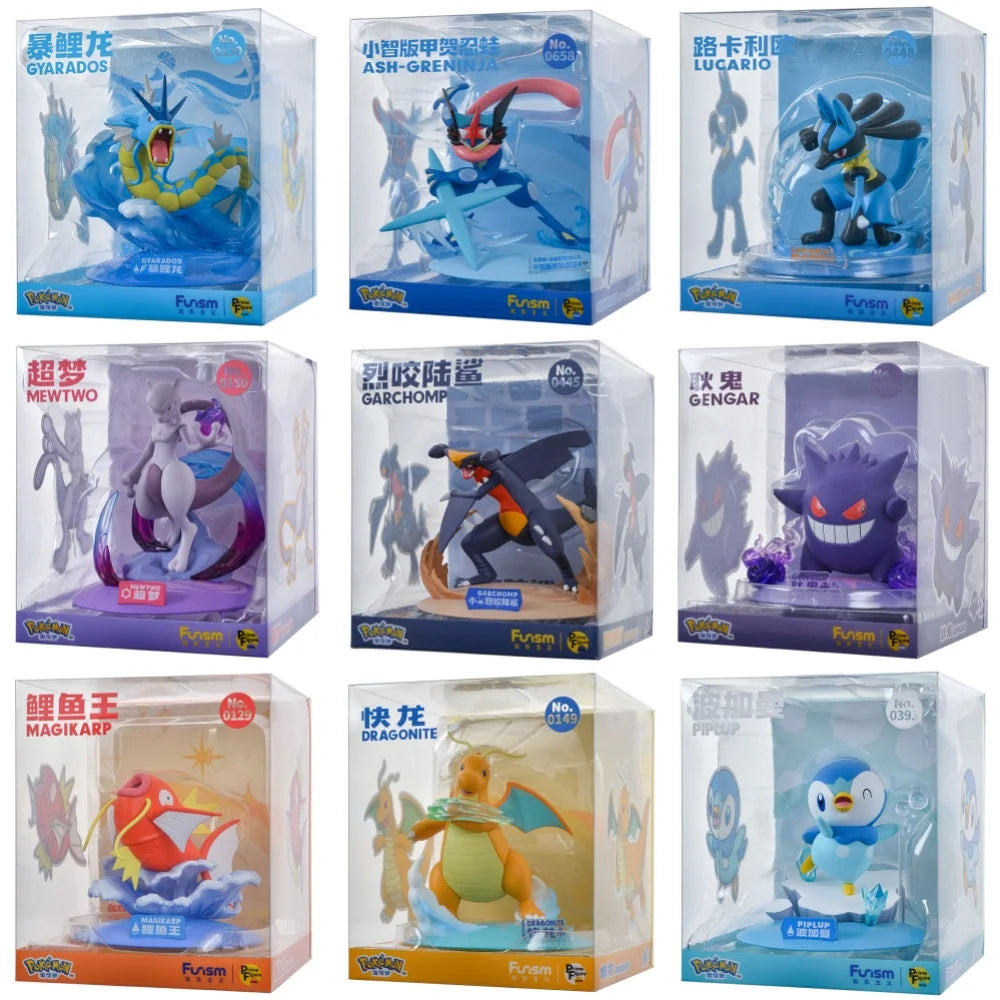 FUNISM Genuine Pokemon Action Figures Pikachu Mewtwo Figurine Gardevoir Sylveon Anime Collect Model Pocket Monster Toy Gift