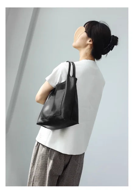 Women Genuine Leather Tote Luxury Light Weight And Comfortable To Use Handbag Colorful Soft Shopping Bags
