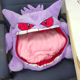 Cute Pokemon Gengar Kirby Headgear Doll Sleep Pillow Anime Integrated Dual Purpose Small Quilt Pet Sleeping Blanket Toy Figure