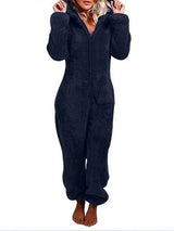 Women’s Elegant Hooded One-Piece Jumpsuit