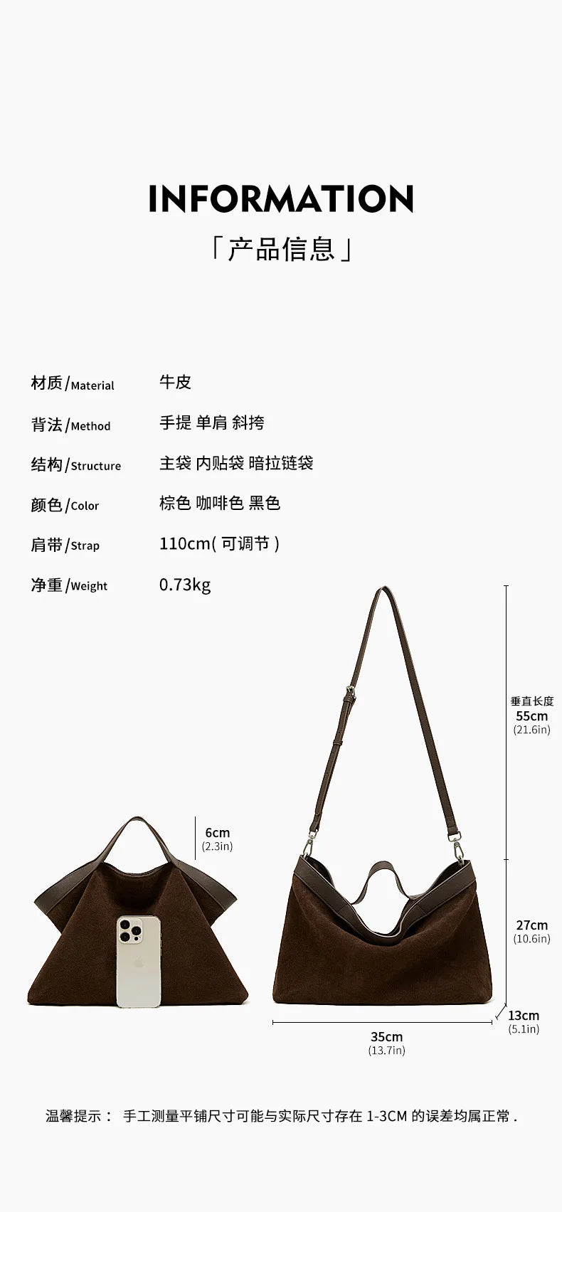Genuine Leather Women Handbags Large Capacity Female Shoulder Crossbody Bag Fashion Cowhide Commuting Big Totes Bolsas