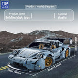 TOYLINX Sports Race Car Building Set Kit for Boys & Adults, 1:14 MOC Toys Racing Model Car Kits, Birthday Gift for Boys Kids