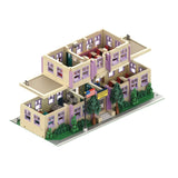 Springfield Elementary School House Modular Buildings Blocks City Apartment Architecture Brick Model Kit Adult DIY Gift 3500PCS
