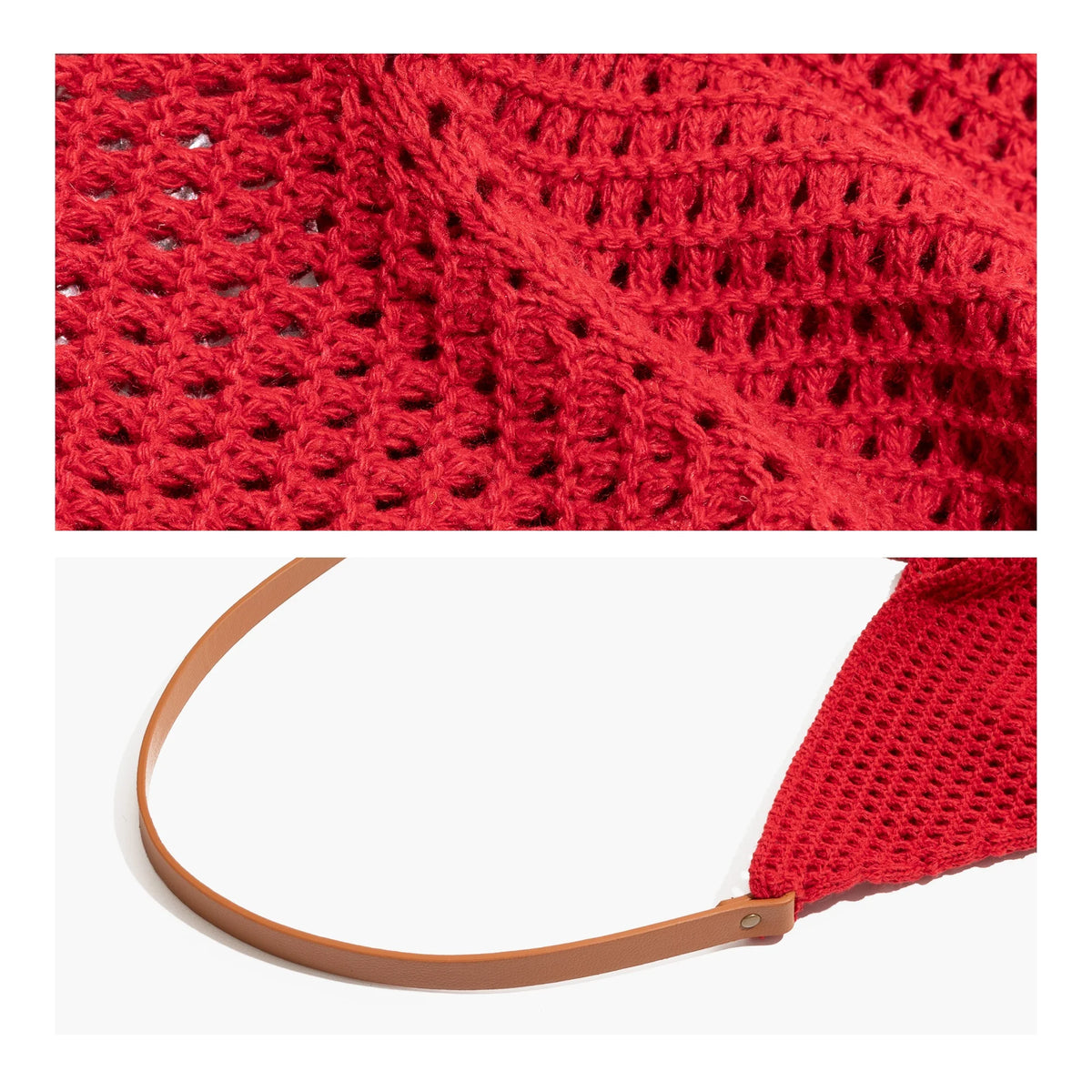 MABULA Casual Woven Beach Large Capacity Slouchy Shoulder Bag Hollow Out Weaving Underarm Bags Holiday Tote Handbag for Women