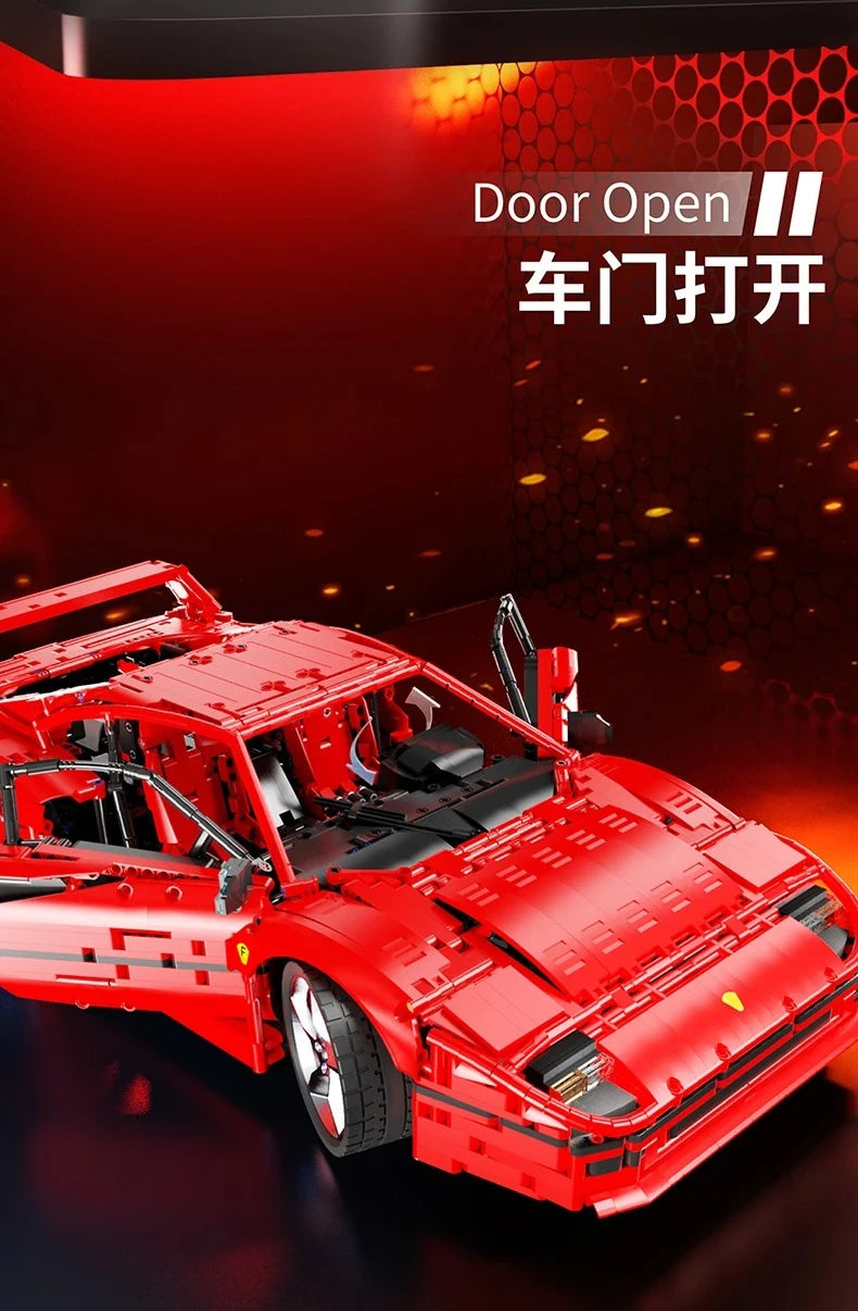 4026PCS Technical LOX Edition F40  Assembly MOC 140629 Building Block Car Supercar Model Adult High Difficulty Racing Toys