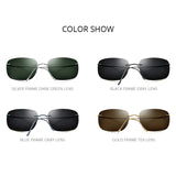FONEX Titanium Rimless Polarized Sunglasses – Ultralight