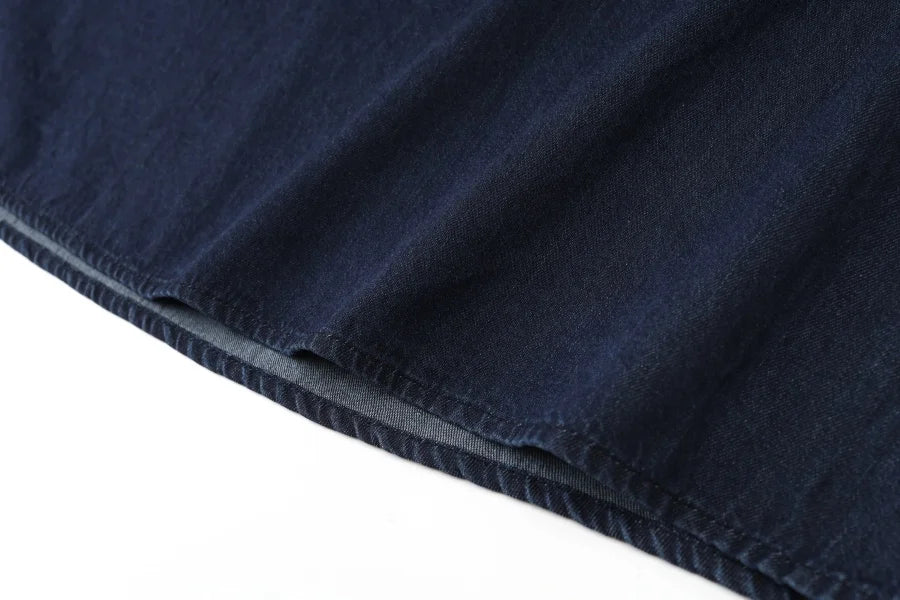 AW25 Denim Two-Piece: Loose Shirt & A-Line Slip Dress