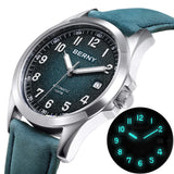 BERNY Automatic Watch Men  ST2130 Luminous Mechanical Wristwatch Sapphire Waterproof 10ATM Top Brand Luxury Watch for Men