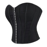 Leopard Print Strapless Corset Crop Top - USA Made Quality