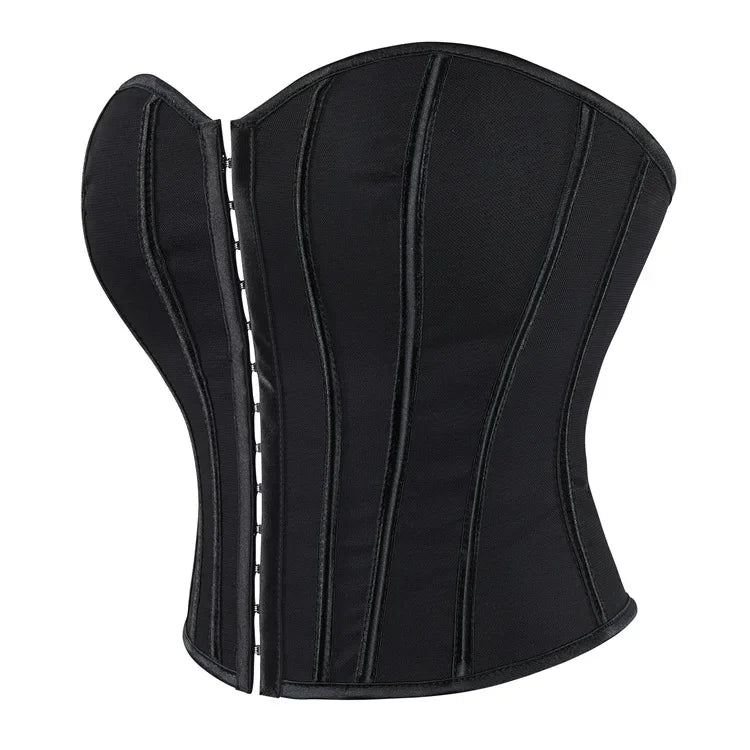 Leopard Print Strapless Corset Crop Top - USA Made Quality