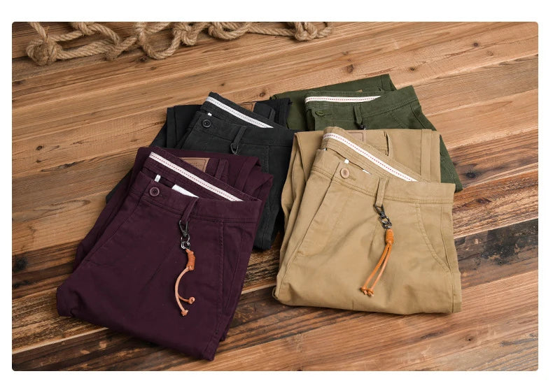 Men's Vintage Wide-Leg Cargo Trousers | LFFMHMT
