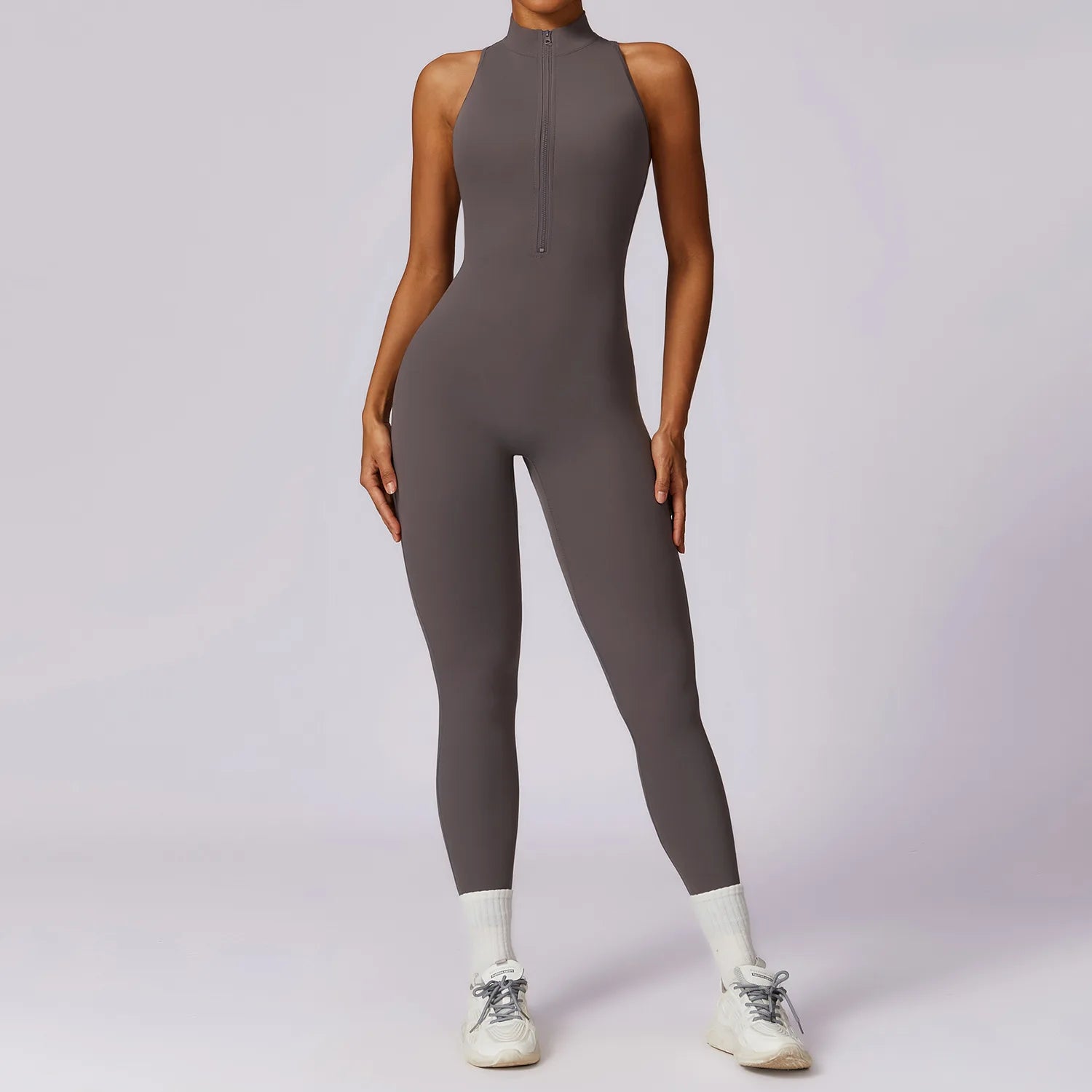 V-Back Athletic Yoga Jumpsuit