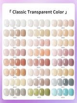 24Pcs 15ML Ice-through Color Gel Nail Polish Semi Permanent Nail Art Soaking UV LED Nail Salon DIY Nail Salon Gel For Spring