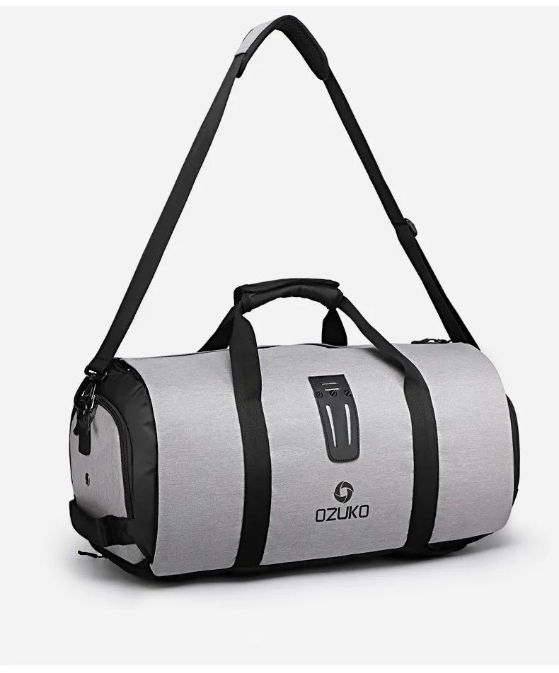 OZUKO Garment bag Multifunction Men Suit Storage Large Capacity Luggage Handbag Male Waterproof Travel Duffel Bag Shoes Pocket