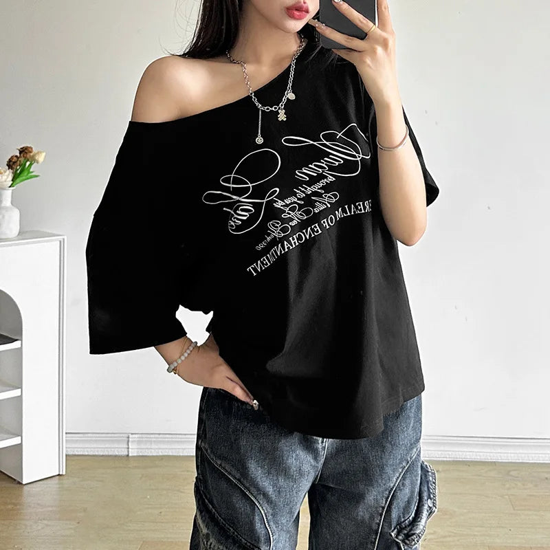 Casual Relaxed Graphic Tee | Chic Summer Streetwear