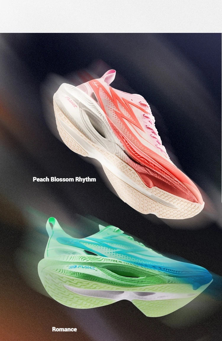 361 Degrees Flame 3.5 Men Running Shoes Carbon Plate Racing Marathon Professional Cushioning Anti-slip Male Sneaker 672512215F