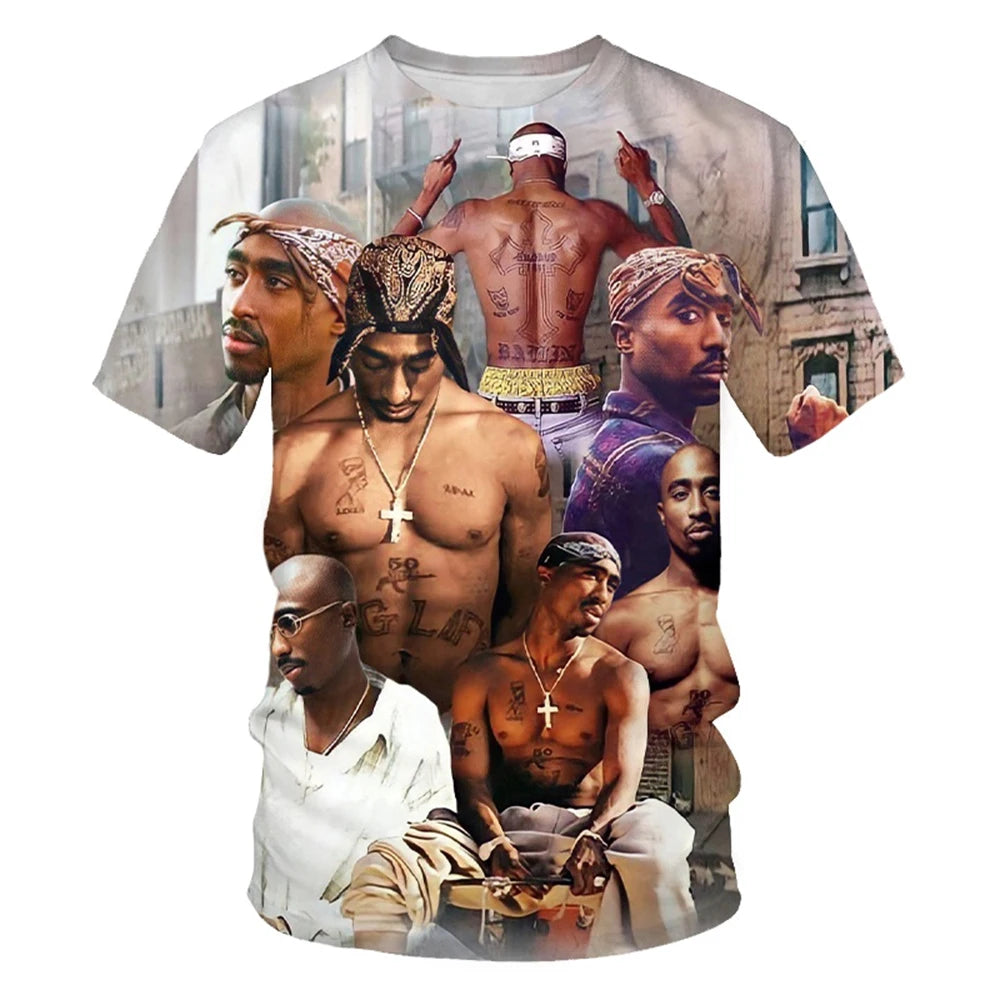 Men's 3D Print Crew Neck T-Shirt