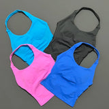 Impact Seamless Halter Longline Gym Top with Built-in Bra