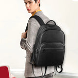 New Brand Genuine Leather Men Backpacks Fashion Real Natural Leather Student Backpack Boy Luxury Computer Laptop Bags