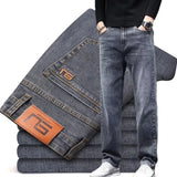 Men's Relaxed Straight-Leg Stretch Jeans | Multi-Color
