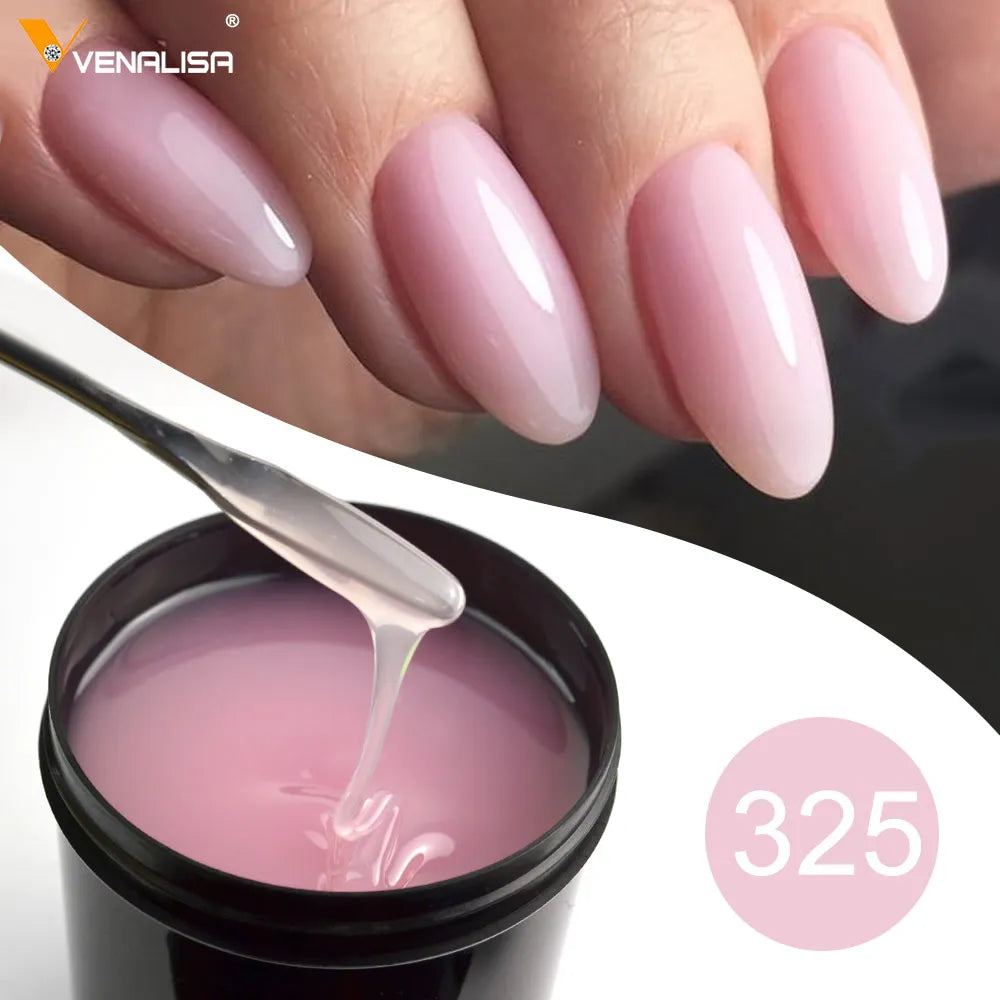 VENALISA Jelly Gel Large Volume 1L Jelly Nude Collection Not Burning Soak Off UV LED Soft Extension Gel Nail Gel Nail Manicure