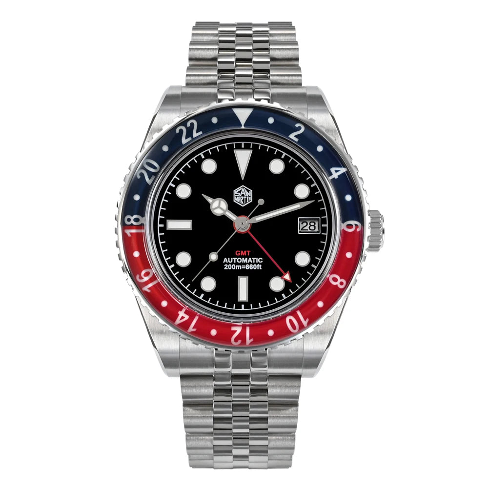 San Martin 40mm SN0005 GMT Automatic Watch | NH34